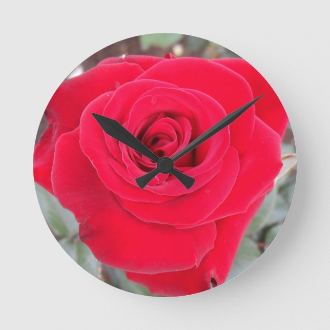 Horloge Ronde Rose rouge (Recto)