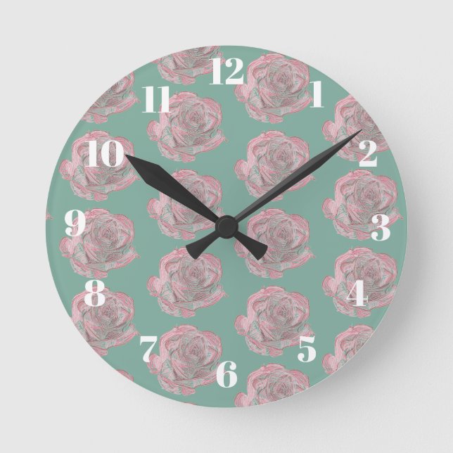 Horloge Ronde Roses (Recto)
