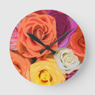Horloge Ronde Roses