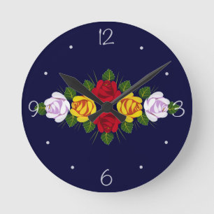 Horloge Ronde Roses BRITANNIQUES de canal
