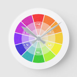 Horloge Ronde roue de couleur hsl