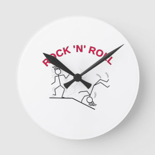 Horloge Ronde Rouleau Rock 'N'