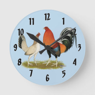 Horloge Ronde Roulée de Gamefowl