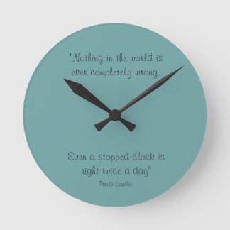 Horloge Ronde Round Clock with Paulo Coelho