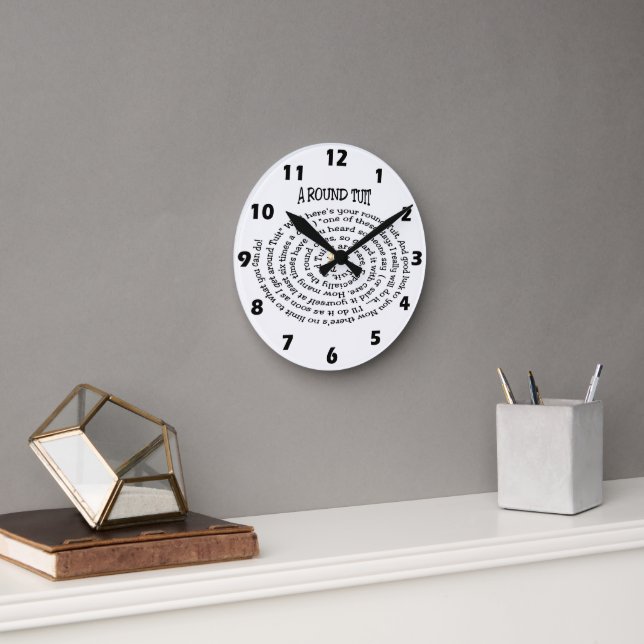 Horloge Ronde Round Tuit Wall Clock (Bureau)