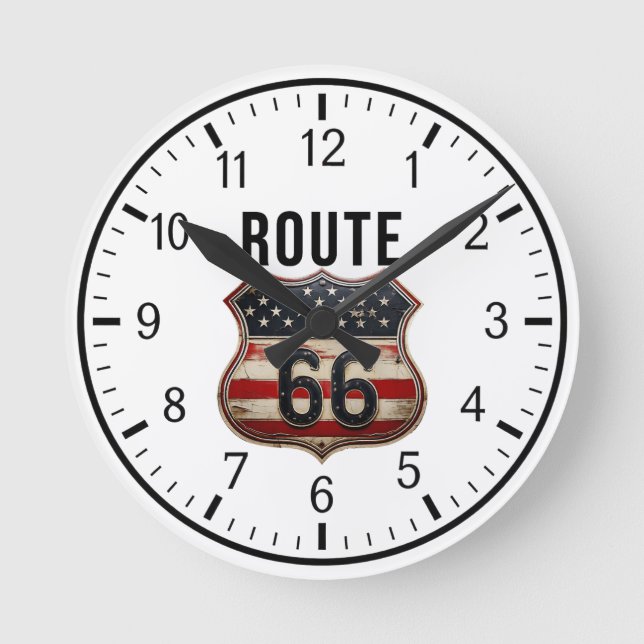 Horloge Ronde ROUTE 66 Designer 1 (Recto)
