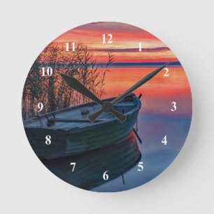 Horloge Ronde Row Boat