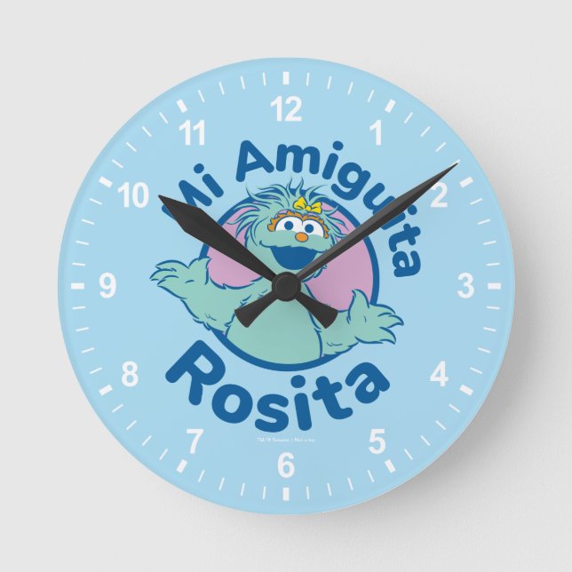 Horloge Ronde Rue Sésame | Mi Amiguita Rosita (Recto)