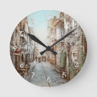 Rues de Paris, France - Art Vintage pastoral