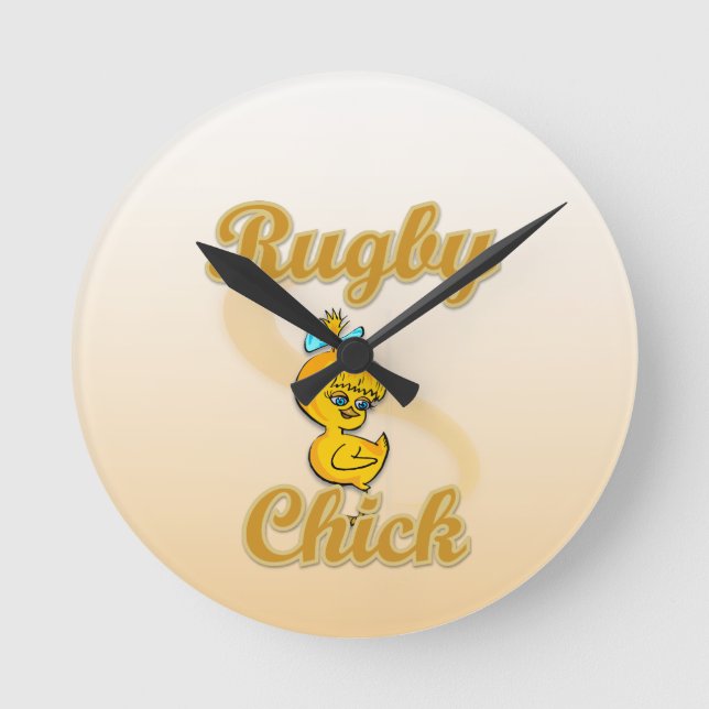 Horloge Ronde Rugby à XV (Recto)