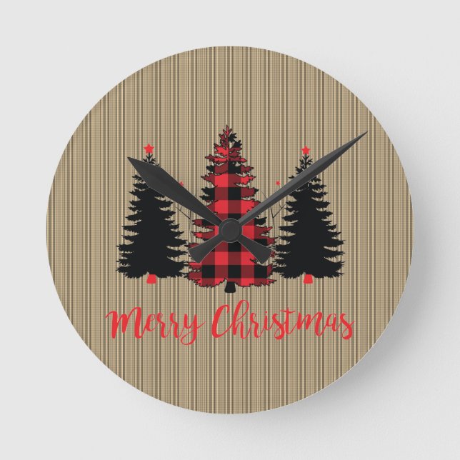 Horloge Ronde Rustic Farmhouse (Recto)