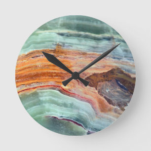 Horloge Ronde Rusty Sagey Minty Quartz