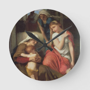 Horloge Ronde Ruth et Naomi, 1859 (huile sur la toile)