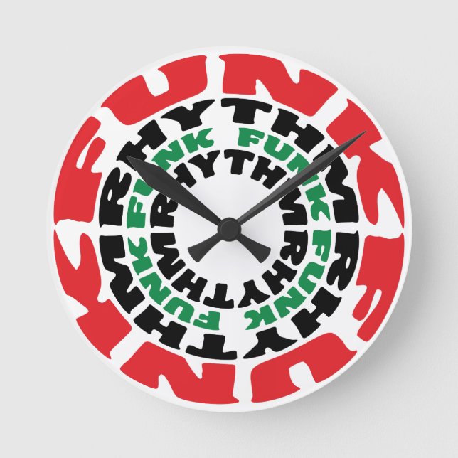 Horloge Ronde Rythme funk Funk Rhythme funk (Recto)