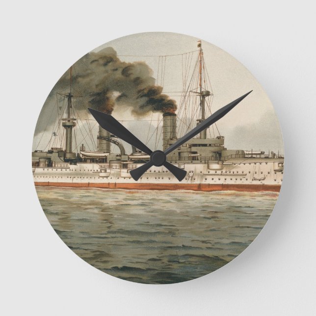 Horloge Ronde S.M. Grands croiseurs 'Furst Bismarck' (Recto)