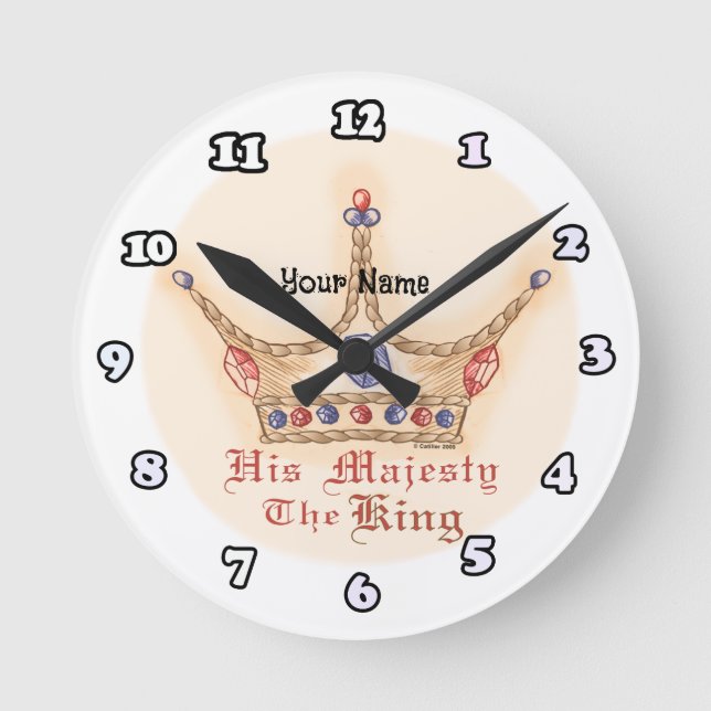 Horloge Ronde Sa Majesté Roi  (Recto)