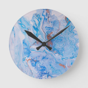 Horloge Ronde Sable et mer