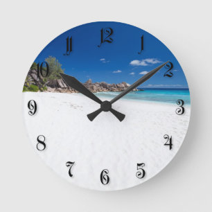 Horloge Ronde Sables blancs