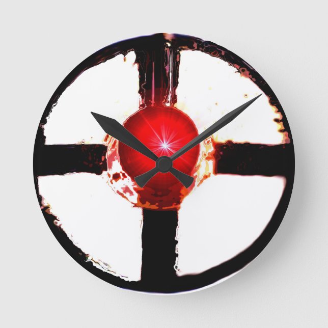 Horloge Ronde Sac à perche du signal ferroviaire (Recto)