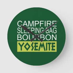 Horloge Ronde Sac couché de feu Bourbon Yosemite
