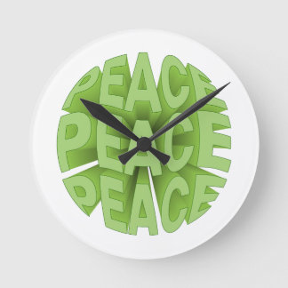 Horloge Ronde sac fourre-tout paix