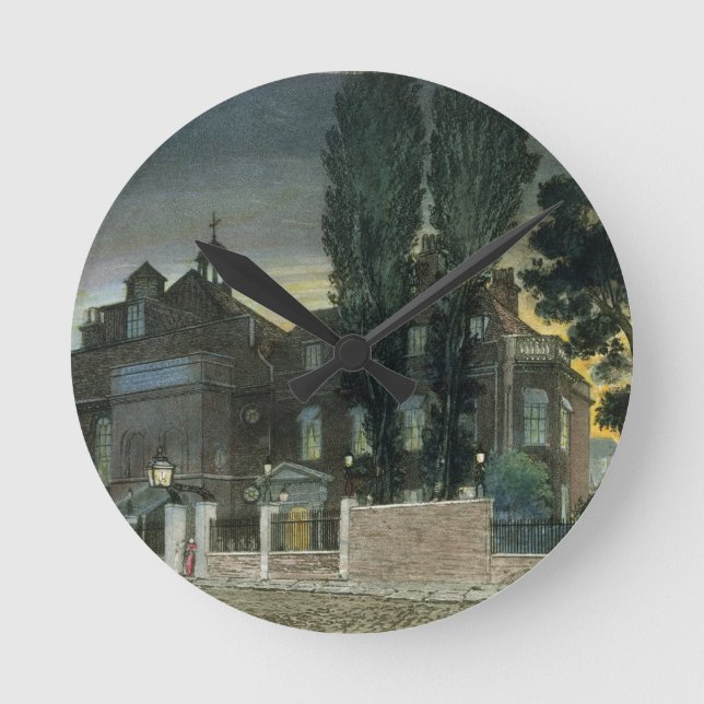 Horloge Ronde Sadler's Wells, 1826 (gravure en couleur) (Recto)