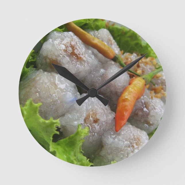 Horloge Ronde Sago thaïlandais au chili ... Thaïlande Street Foo (Recto)