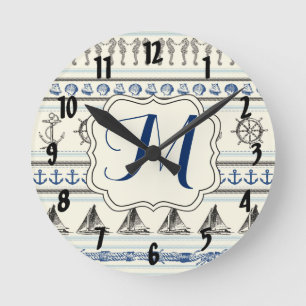 Horloge Ronde Sailing Anchor