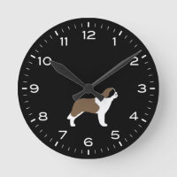Saint Bernard Dog Breed Clock