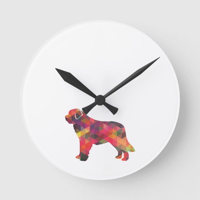 Horloge Ronde Saint Bernard Geo Silhouette Multi (Recto)
