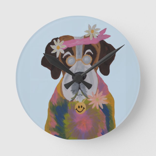Horloge Ronde Saint Bernard Hippie (Recto)