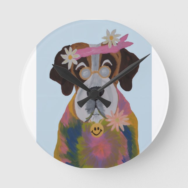 Horloge Ronde Saint Bernard Hippie (Recto)