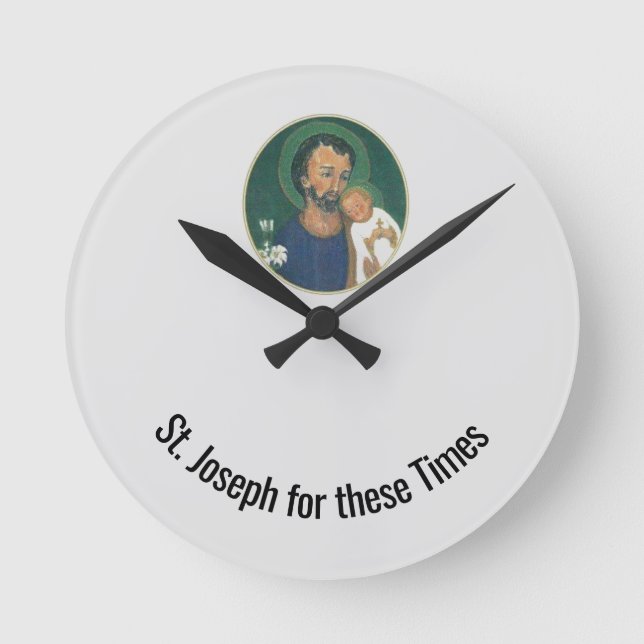 Horloge Ronde Saint Joseph pour ces temps (Recto)
