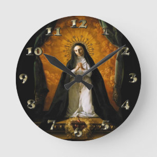 Horloge Ronde Saint-Margaret Mary Alacoque Heart - Giaquinto
