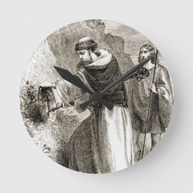 Horloge Ronde Saint Patrick marquant le bouclier de Connal avec  (Recto)