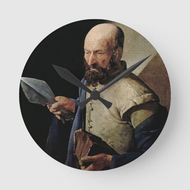 Horloge Ronde Saint Thomas (huile sur toile) (Recto)