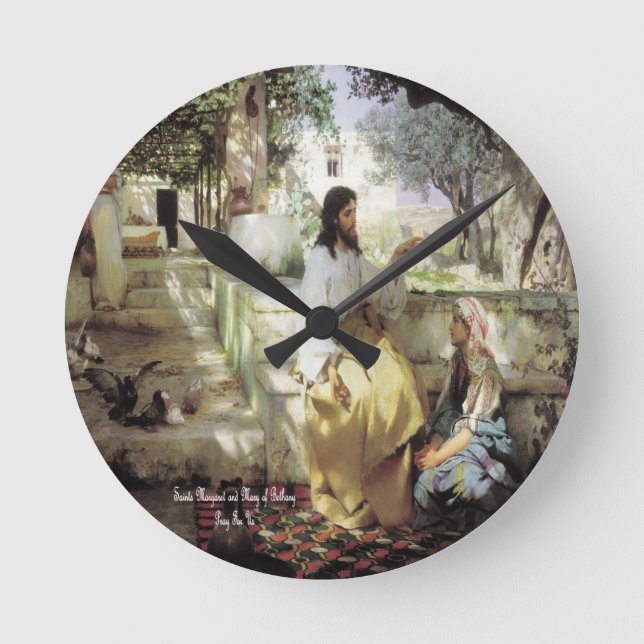 Horloge Ronde Saints Martha et Marie de Béthanie (Recto)