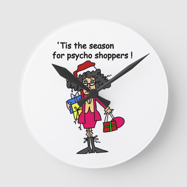 Horloge Ronde Saison Pour Psycho Shoppers (Recto)