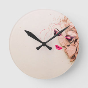 Horloge Ronde Salon de coiffure et de maquillage professionnel