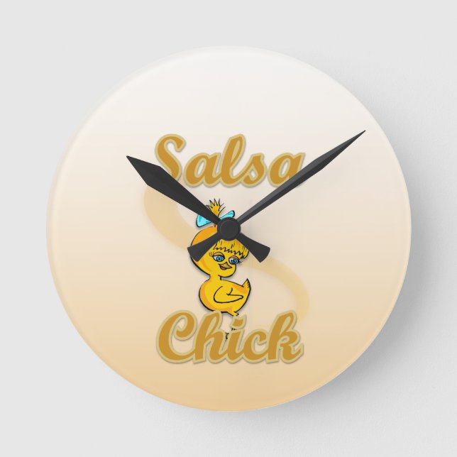 Horloge Ronde Salsa Chick (Recto)