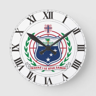 Horloge Ronde Samoa Armoiries