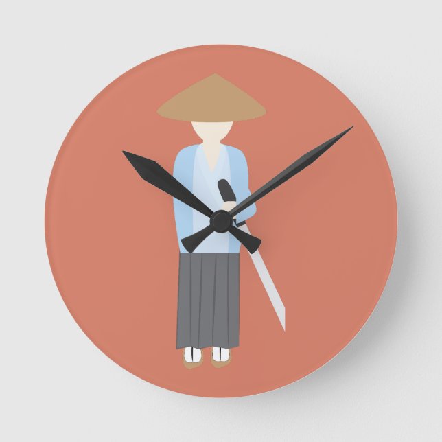 Horloge Ronde Samouraï (Recto)
