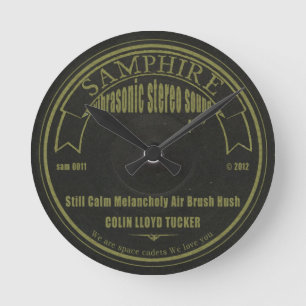 Horloge Ronde Samphire enregistre l'horloge