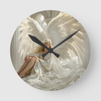 Horloge Ronde Sanctum des Ailes - Angel dans les Halls de Lumièr