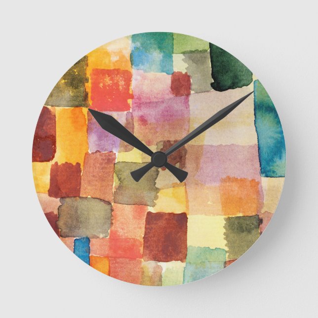 Horloge Ronde Sans titre (1914) par Paul Klee (Recto)