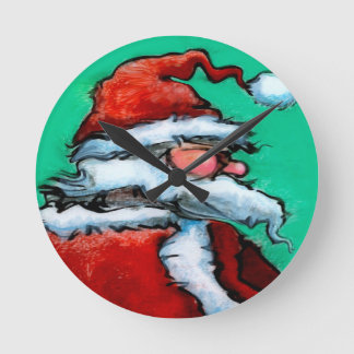 Horloge Ronde Santa Claus