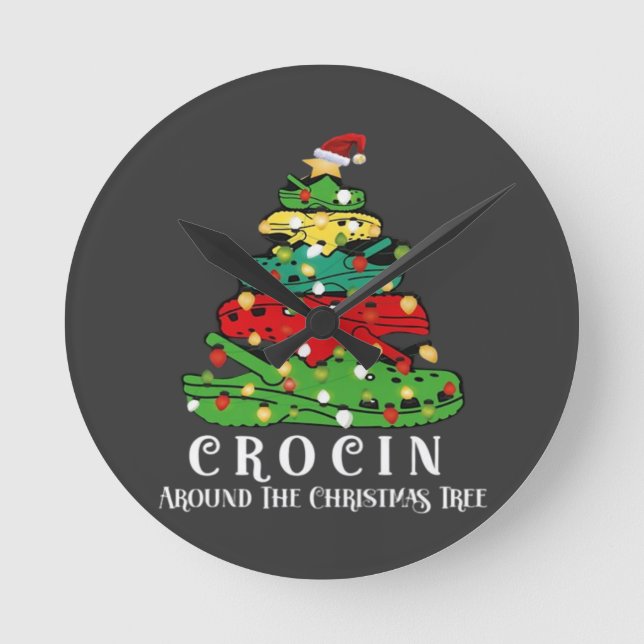 Horloge Ronde sapin de Noël (Recto)