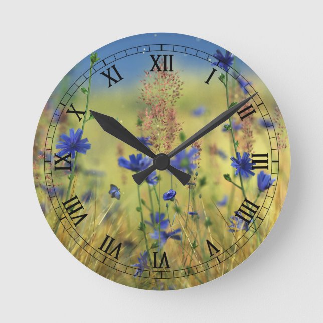 Horloge Ronde Sapphire & Gold Clock (Recto)