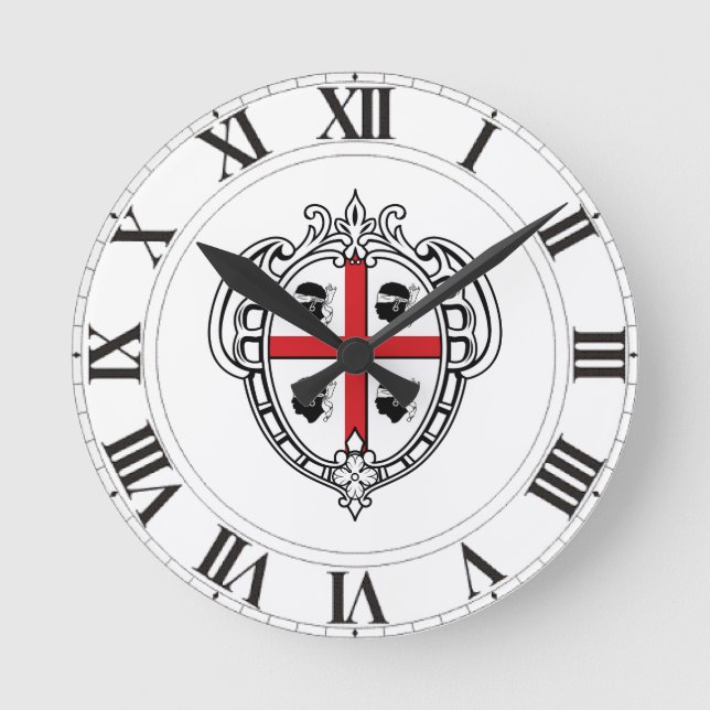 Horloge Ronde Sardinia (Italy) Coat of Arms (Recto)