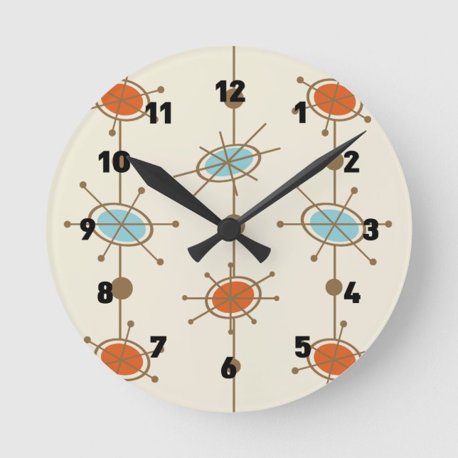 Horloge Ronde Satellites de l'ère atomique (Recto)